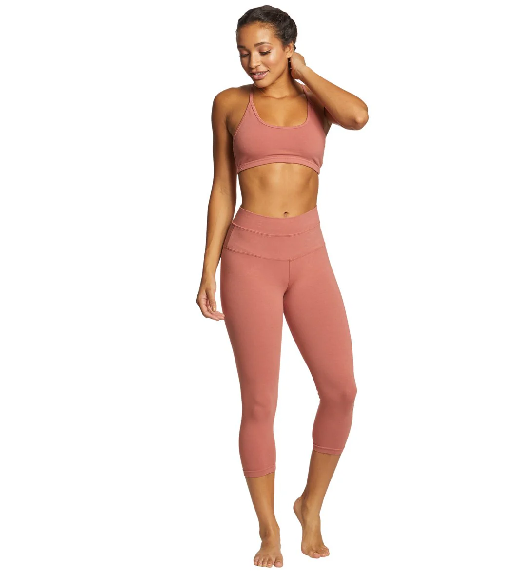 Hard Tail High Rise Cotton Yoga Capris