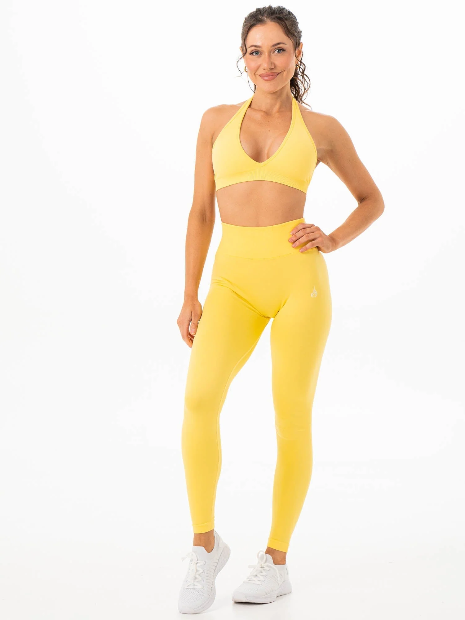 Sculpt Seamless Halter Bra - Lemon