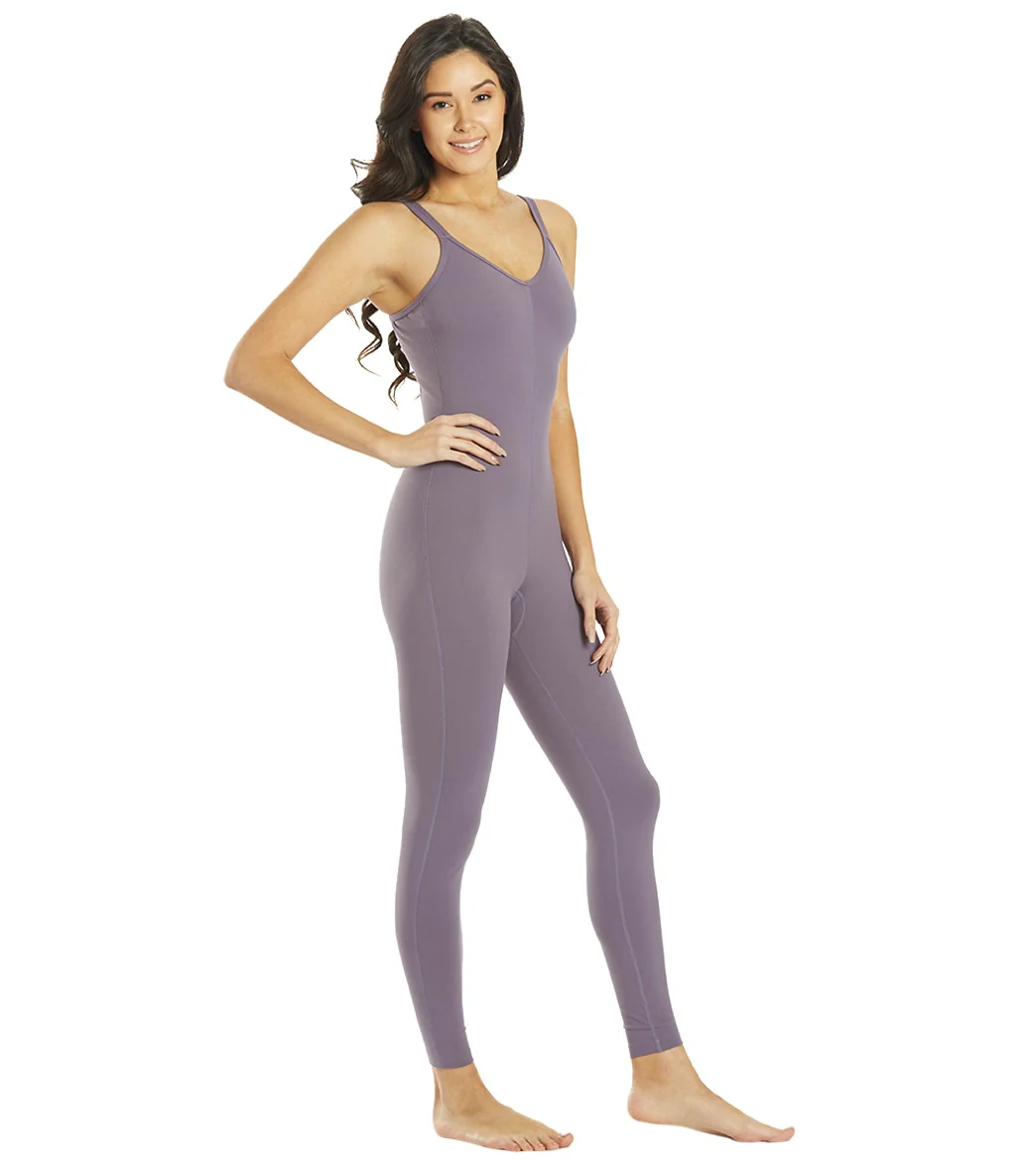 Everyday Yoga Radiant Solid Strappy Back Long Leotard 28