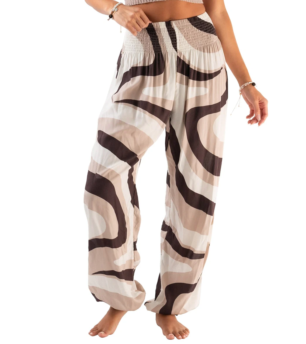 Lotus and Luna Latte Swirl Harem Pant