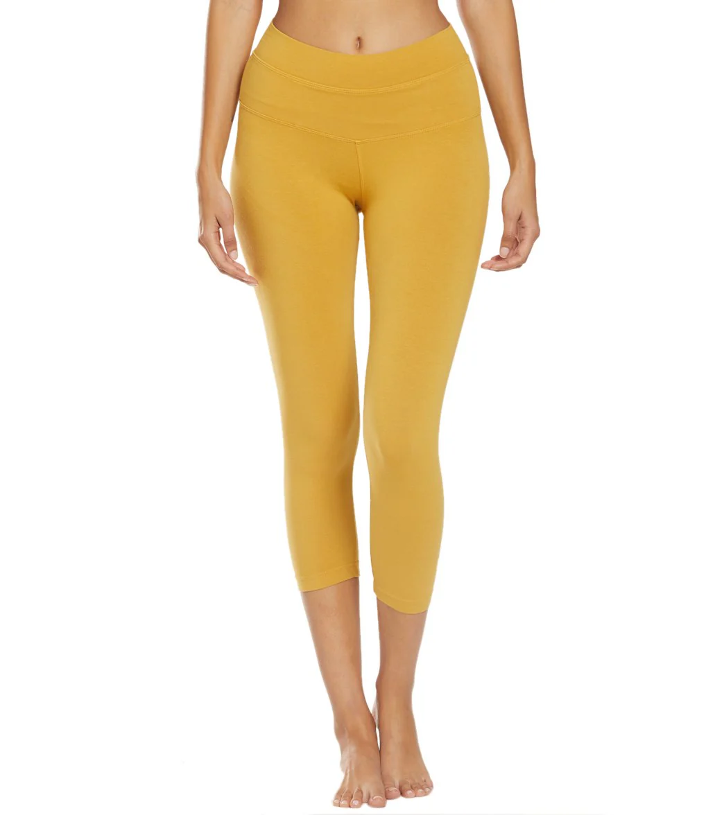 Hard Tail High Rise Cotton Yoga Capris