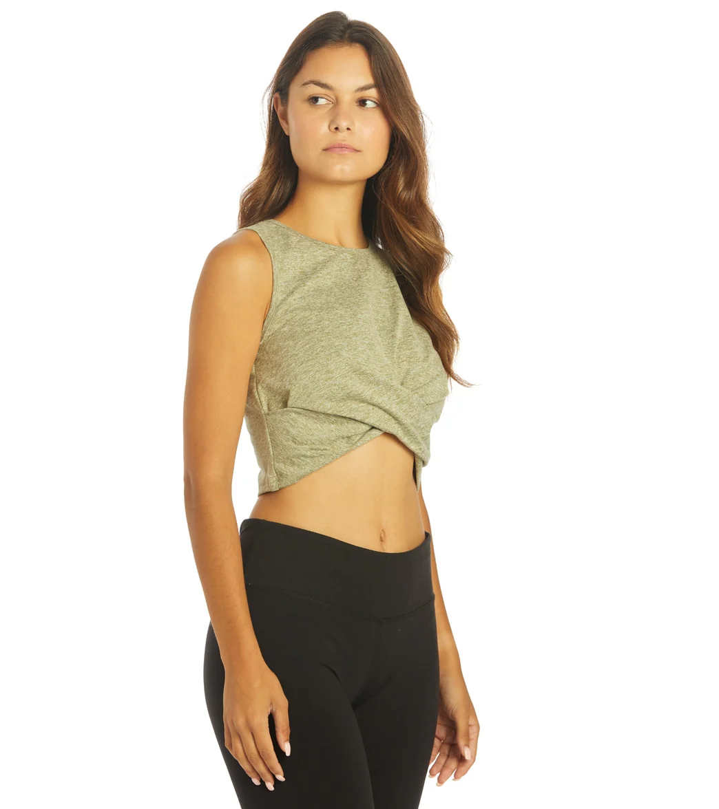 Zobha Melange Twist Crop