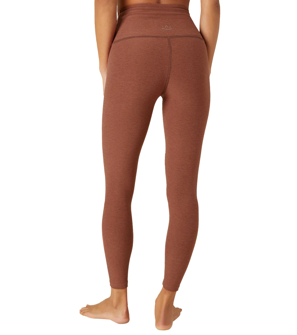 Beyond Yoga Spacedye High Waisted Caught In The Midi 7/8 Yoga Leggings Copper Heather