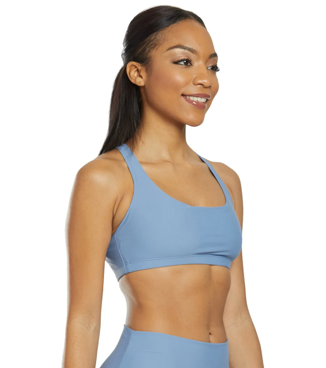 Onzie Chic Yoga Sports Bra Pewter