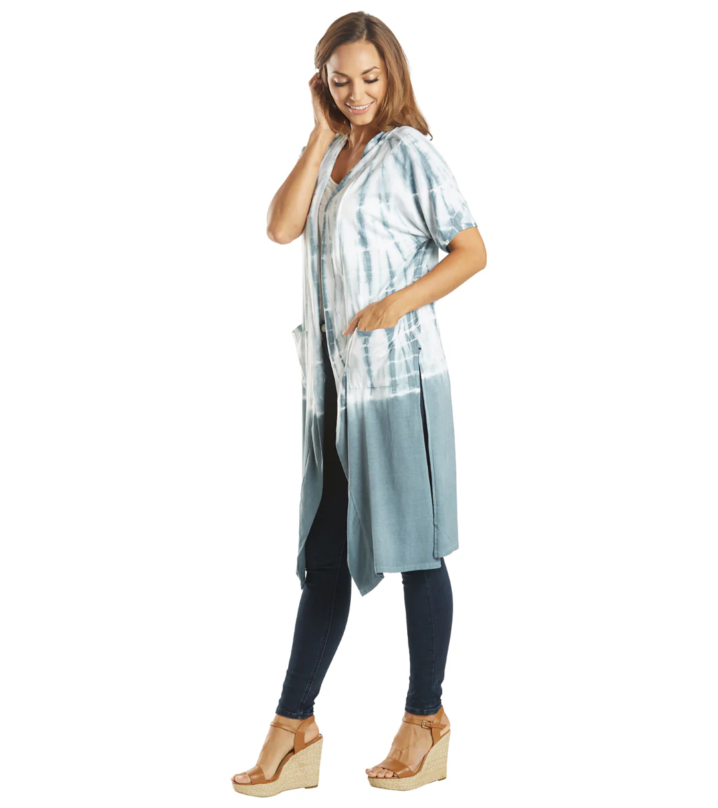 Yak & Yeti Kimono Wrap Tie Dye With Pockets