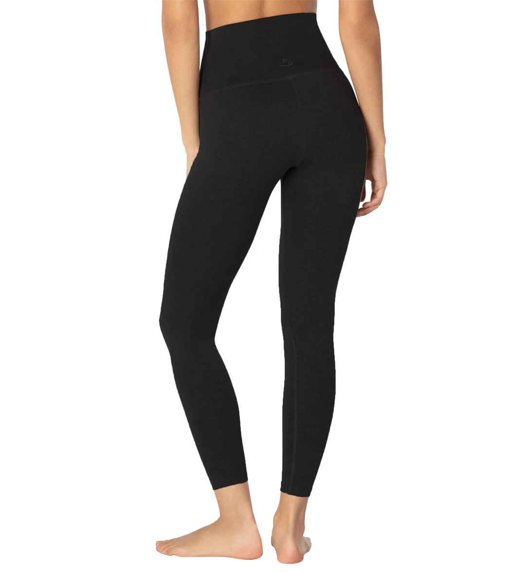 Beyond Yoga Heather Rib High Waisted 7/8 Yoga Leggings