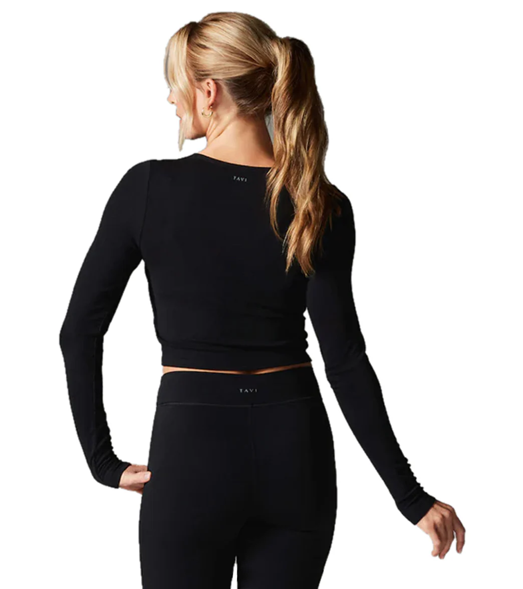Tavi Criss Cross Long Sleeve Top