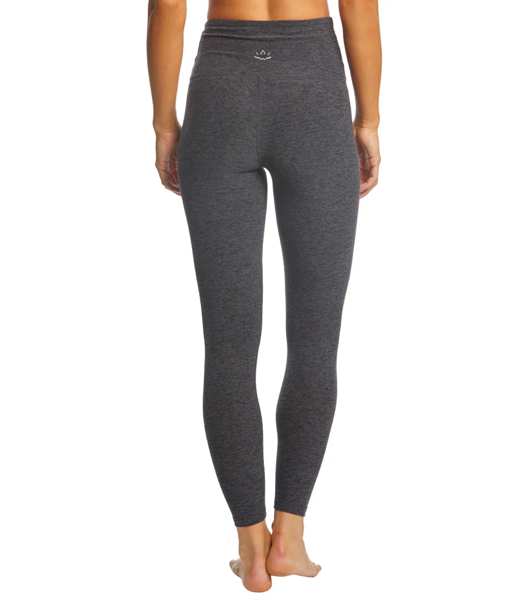 Beyond Yoga Spacedye High Waisted Caught In The Midi 7/8 Yoga Leggings Black/Charcoal