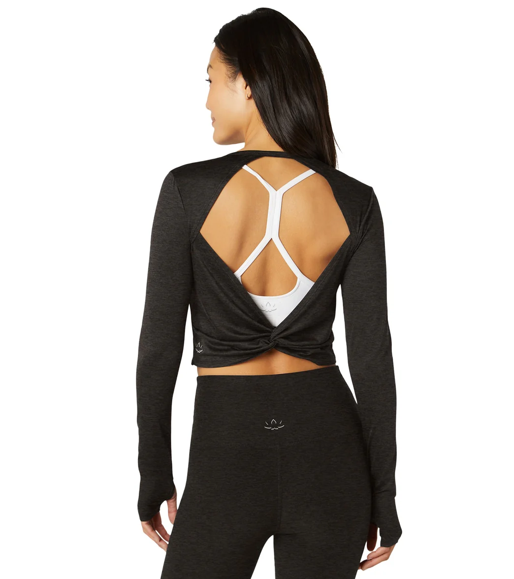 Beyond Yoga Featherweight Sunrise Cropped Pullover