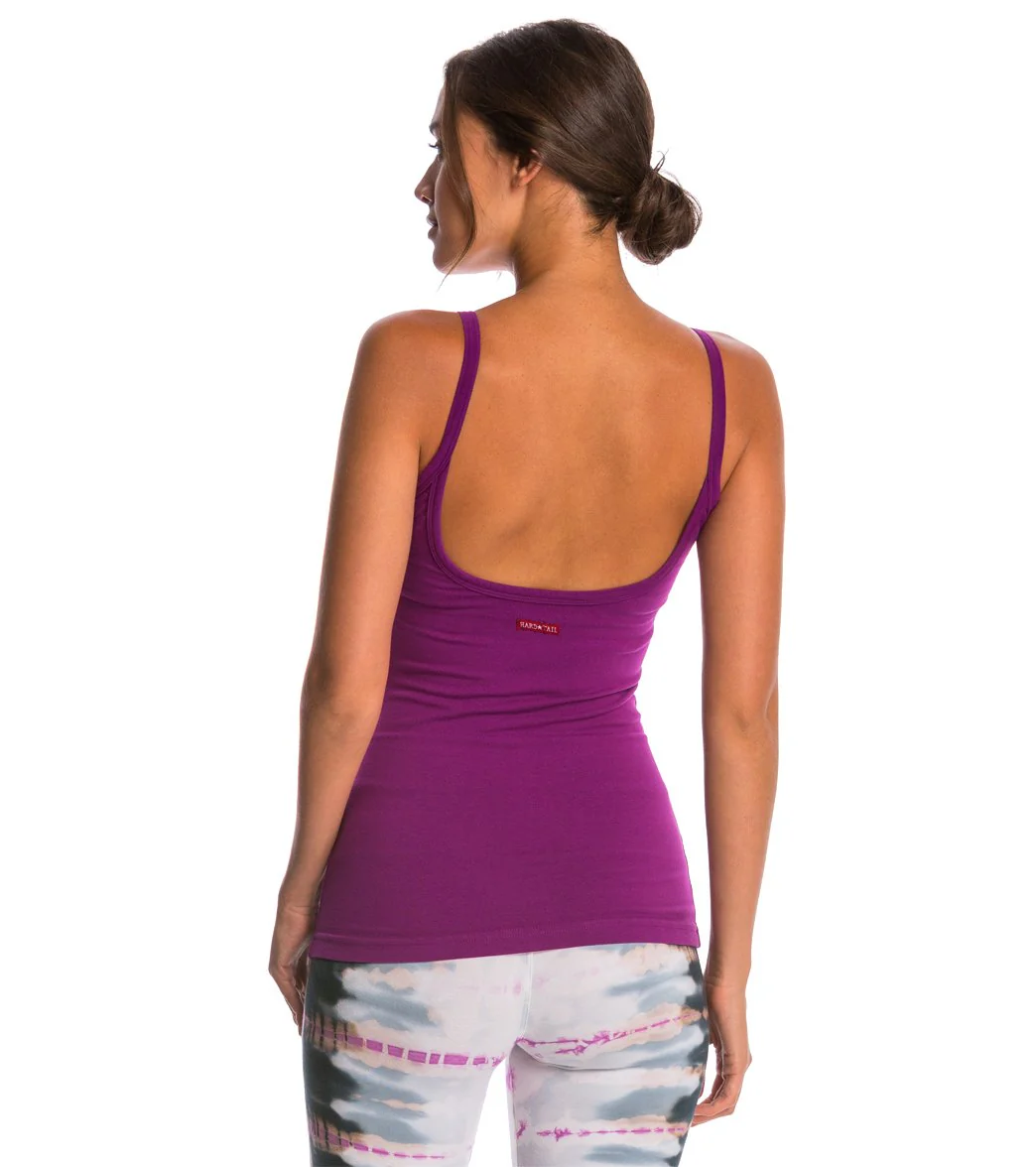 Hard Tail Scoop Back Yoga Tank Top with Bra