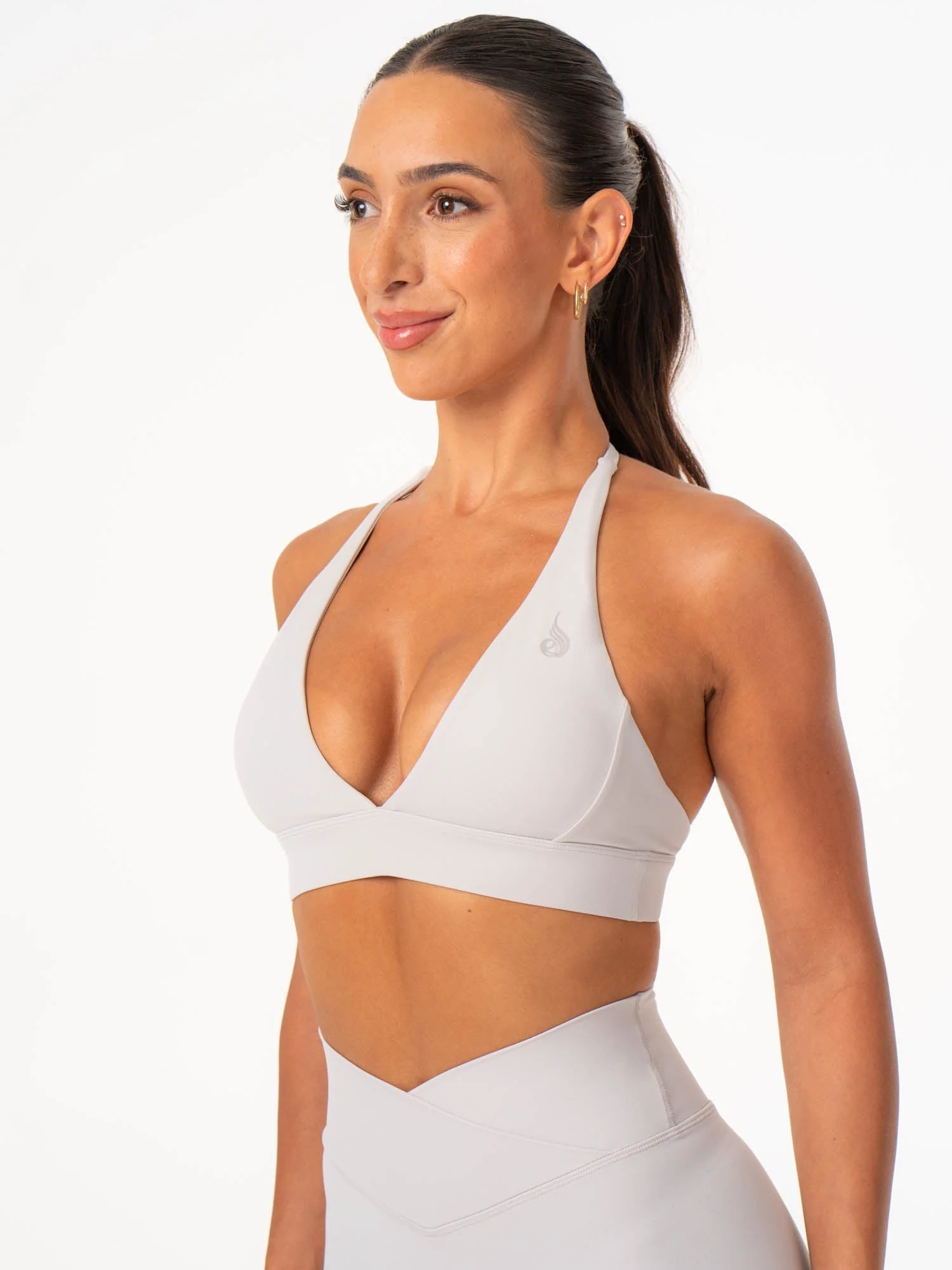 NKD Halter Sports Bra - Sugar Dust