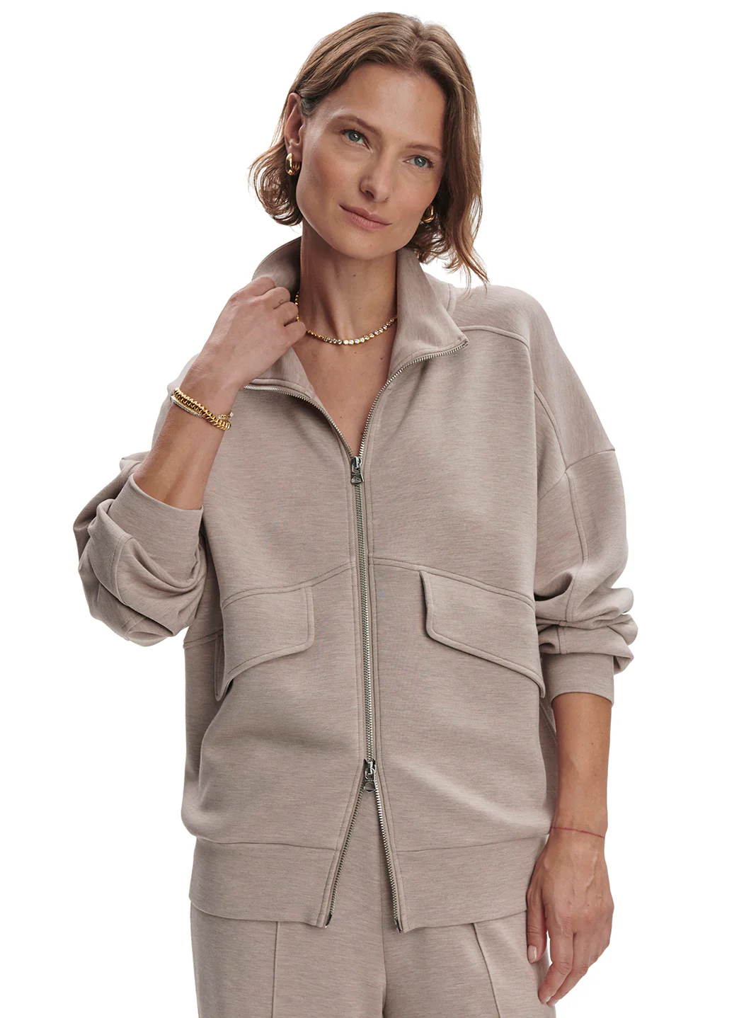 Varley Garcia Zip Through Sweat