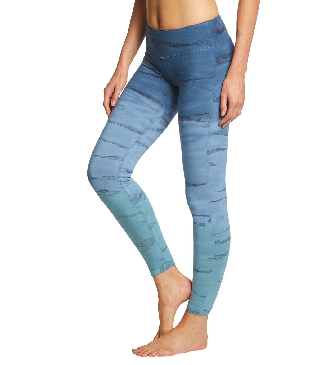 Hard Tail Flat Waist Cotton Ankle Yoga Leggings