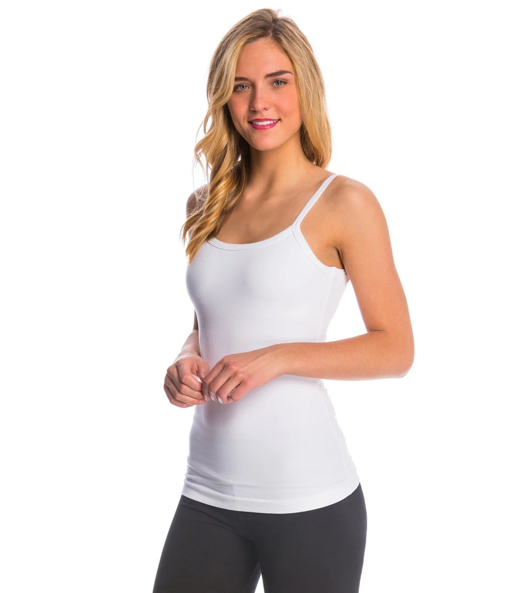 Hard Tail Scoop Back Yoga Tank Top with Bra
