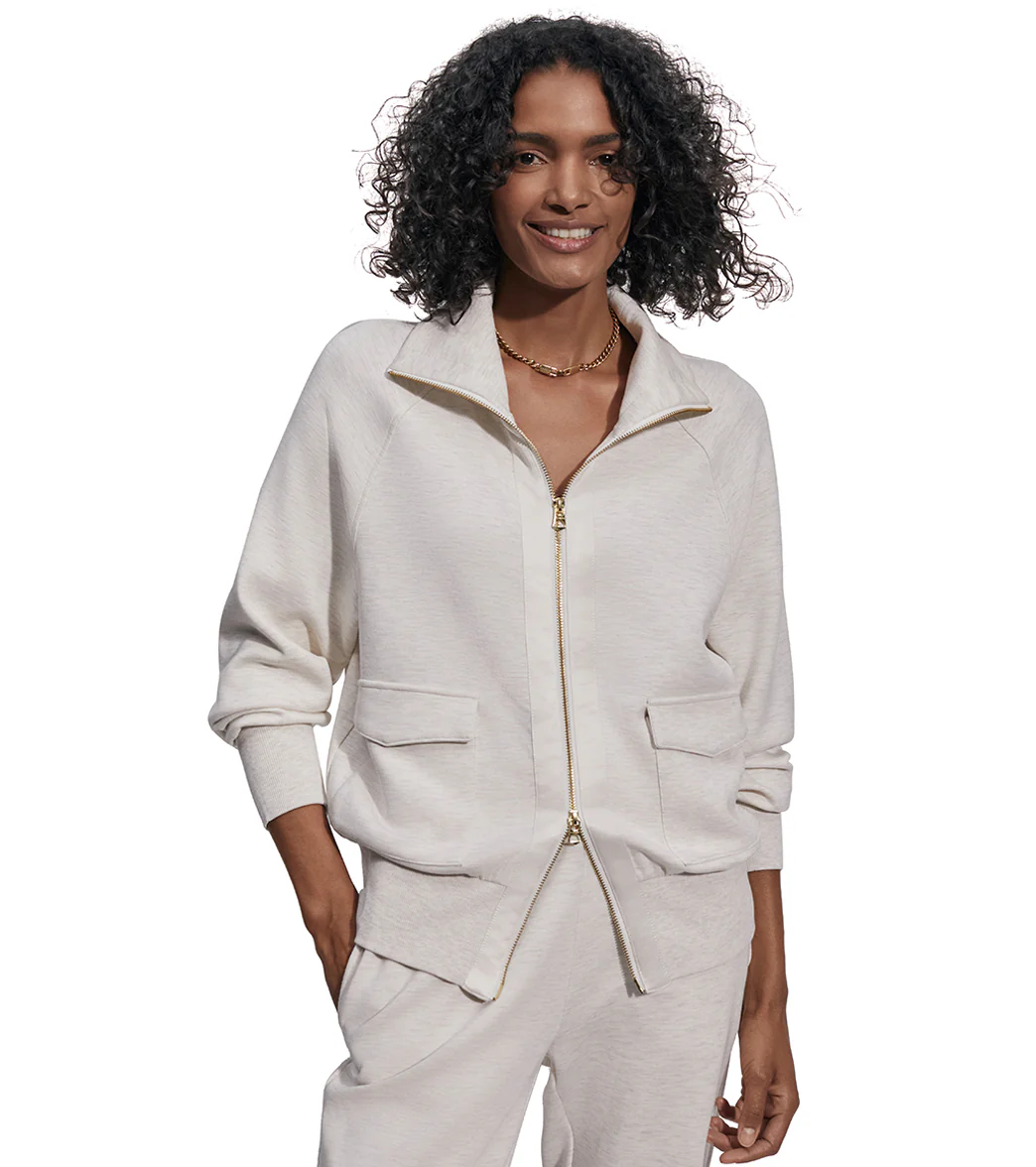 Varley Roxbury Zip Through Sweater