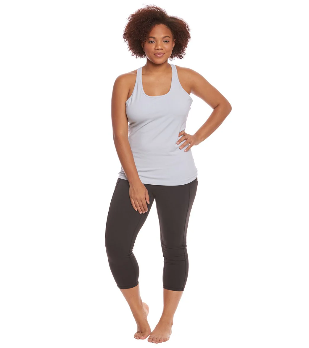 Hard Tail Plus Size U Scoop Yoga Tank Top