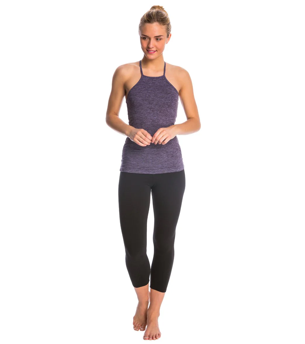 Hard Tail Flat Waisted Cotton Yoga Capris