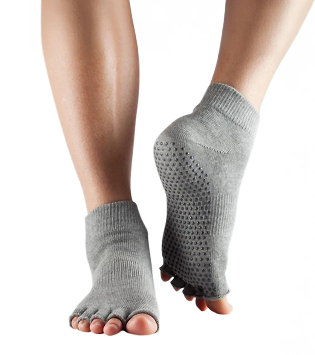 Toesox Ankle Length Half-Toe Yoga Grip Socks
