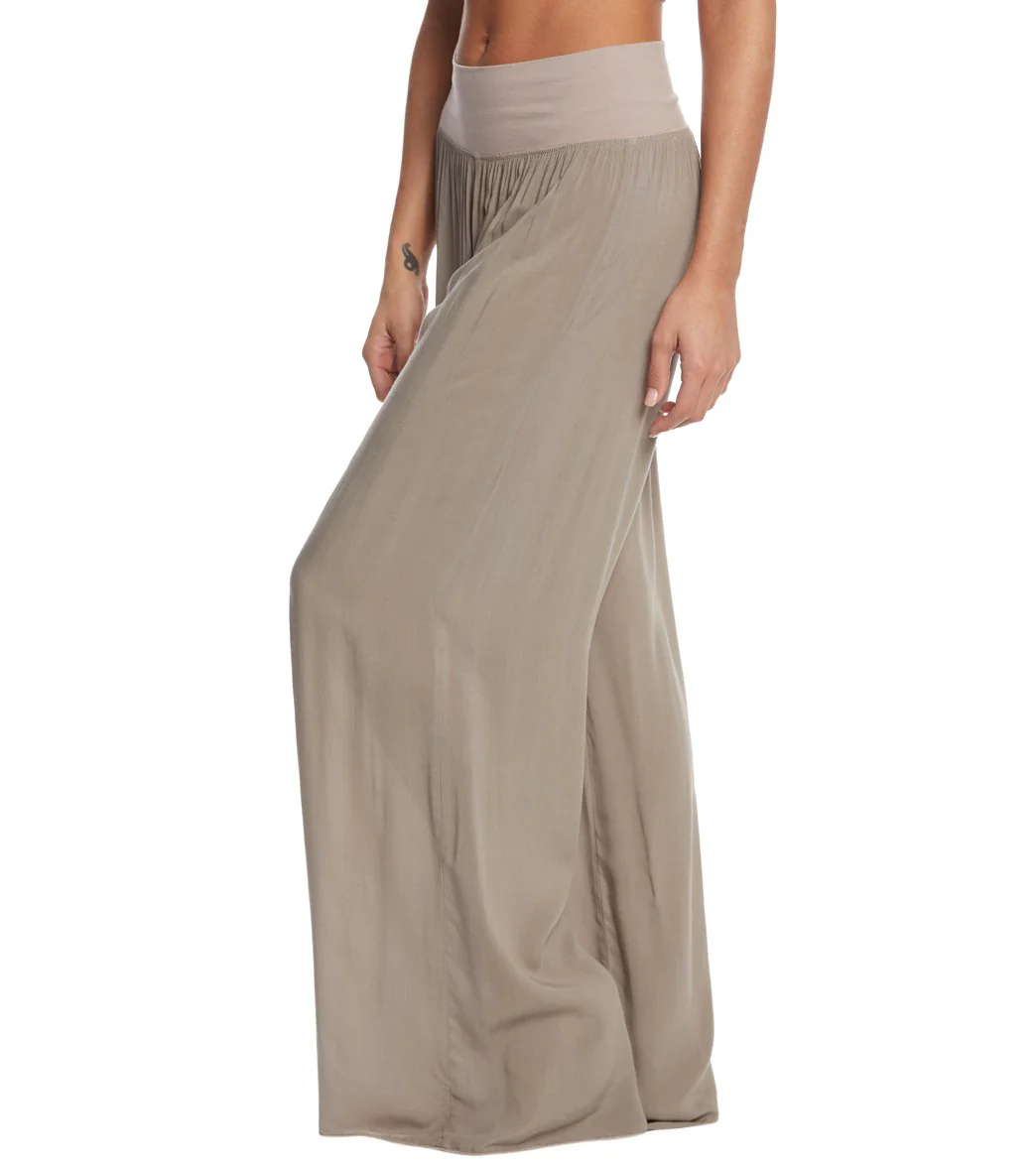 Hard Tail Flat Waist Wide Leg Yoga Pants