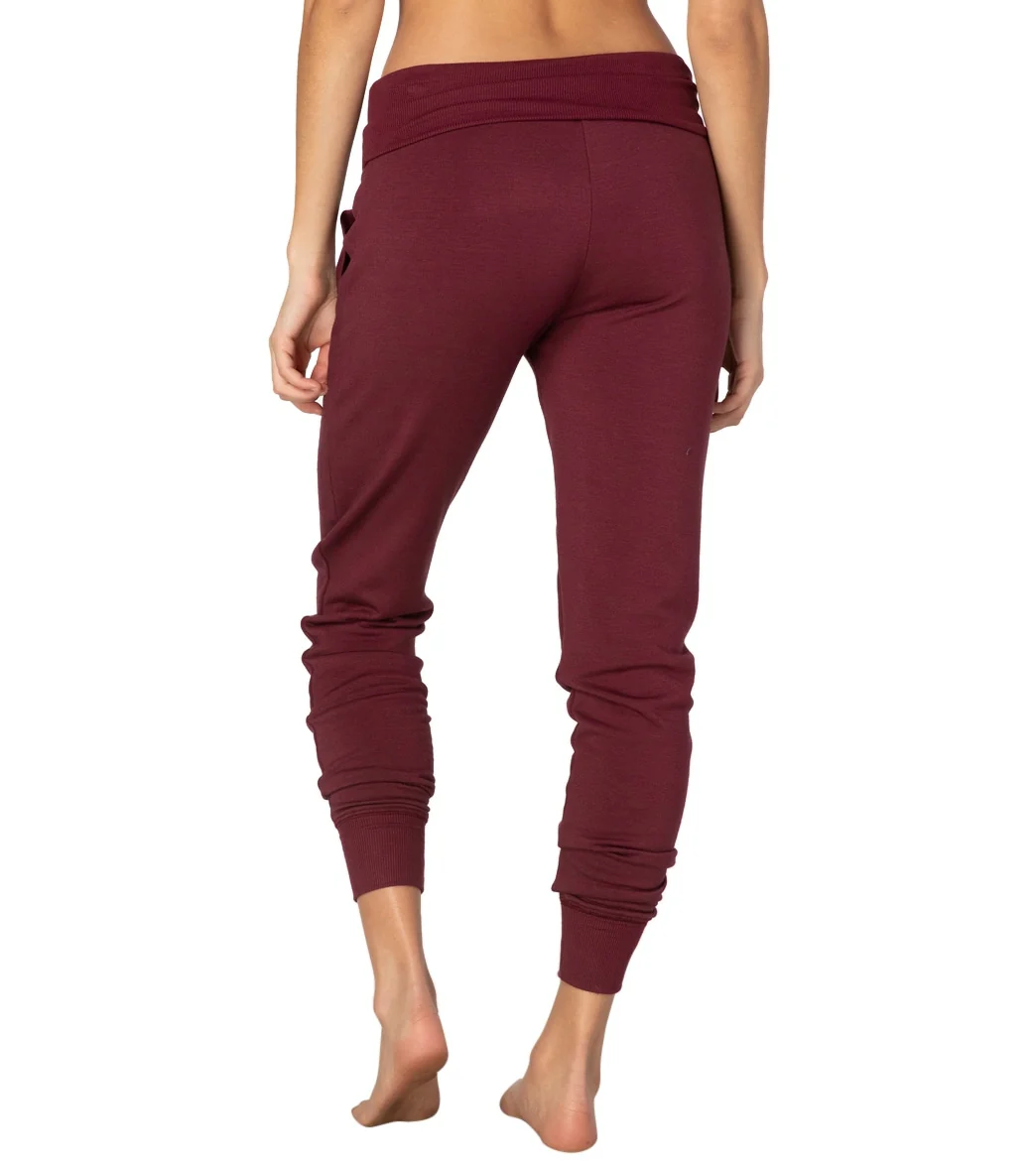 Beyond Yoga Cozy Fleece Foldover Long Sweatpant Joggers
