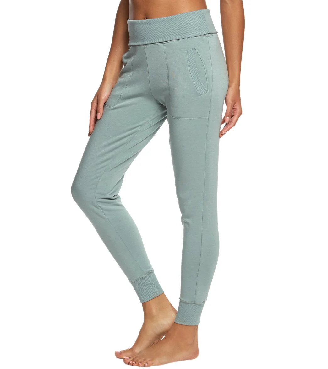 Beyond Yoga Cozy Fleece Foldover Long Sweatpant Joggers