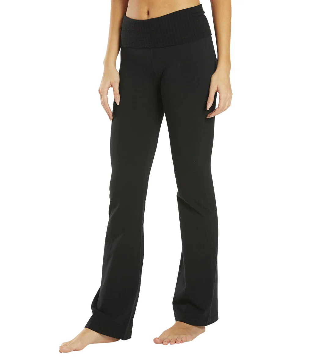 Hard Tail Contour Rolldown Bootleg Flare Pant