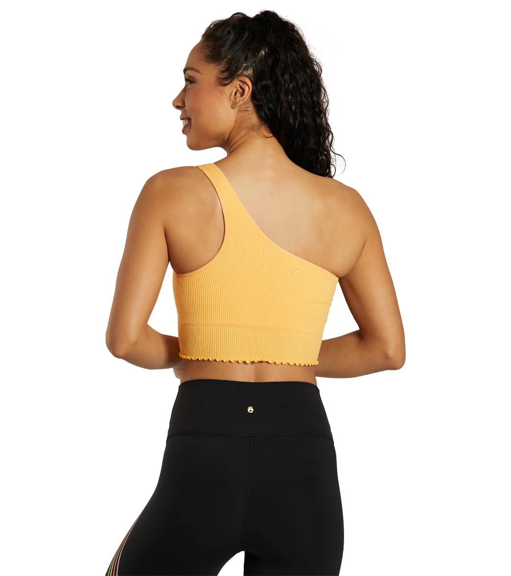 Spiritual Gangster Luna One Shoulder Seamless Tank