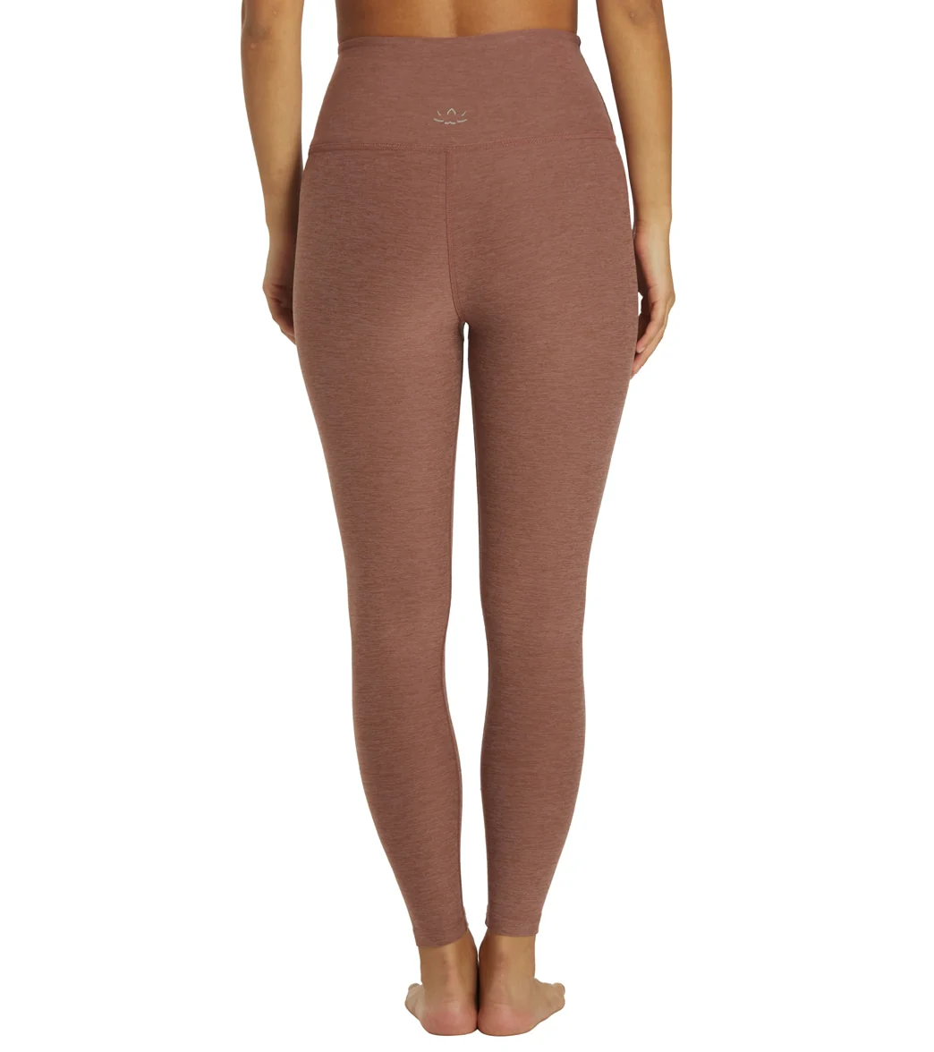 Beyond Yoga Spacedye High Waisted Caught In The Midi 7/8 Yoga Leggings Sienna Brown Heather
