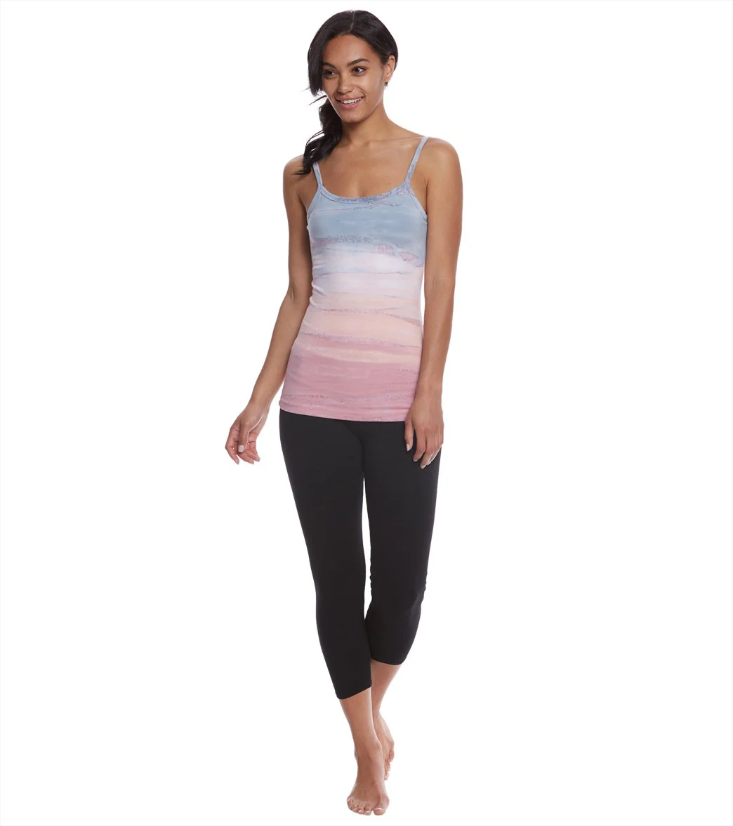 Hard Tail Scoop Back Yoga Tank Top with Bra