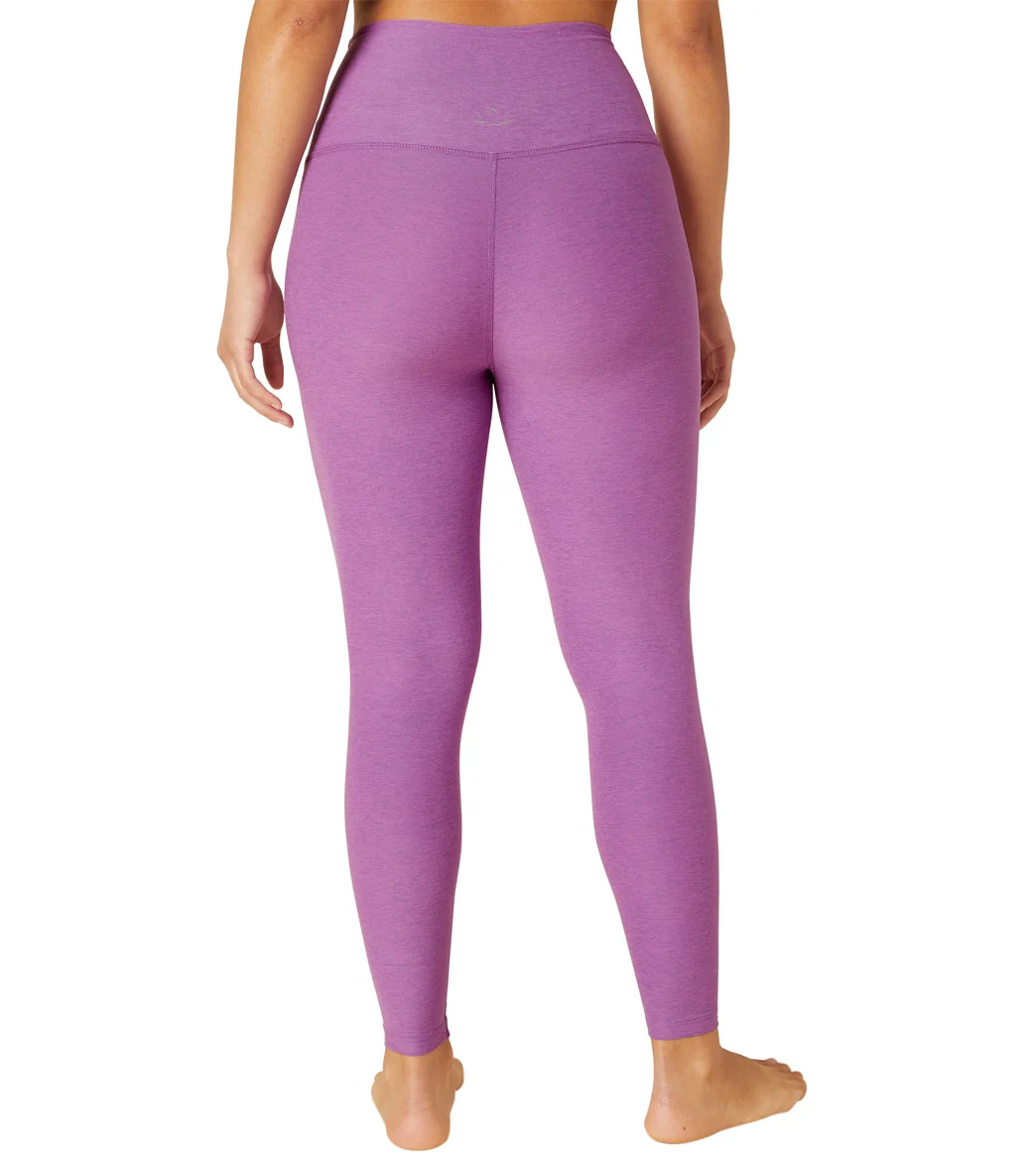 Beyond Yoga Spacedye High Waisted Caught In The Midi 7/8 Yoga Leggings Bright Iris Heather