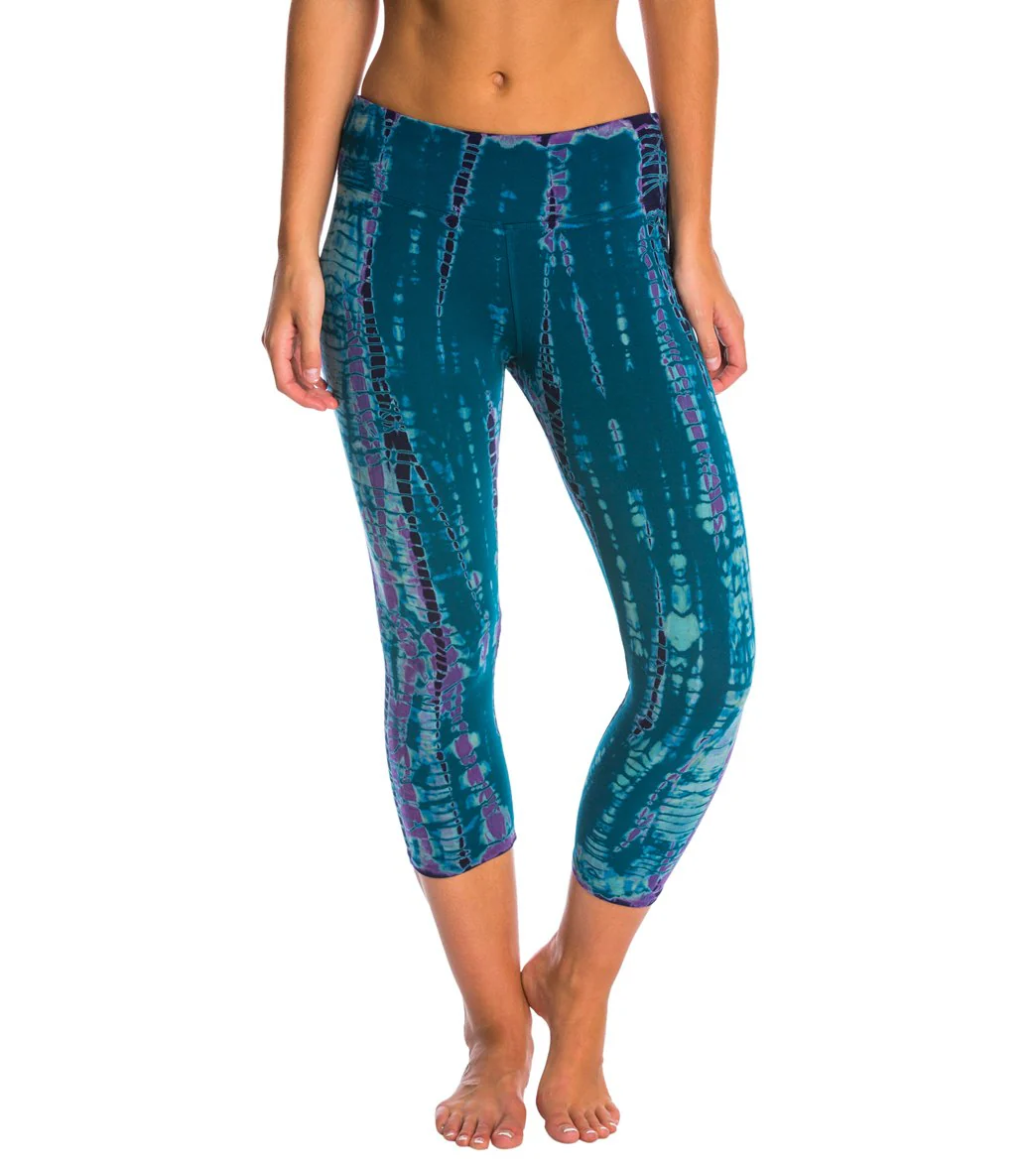 Hard Tail Flat Waisted Cotton Yoga Capris