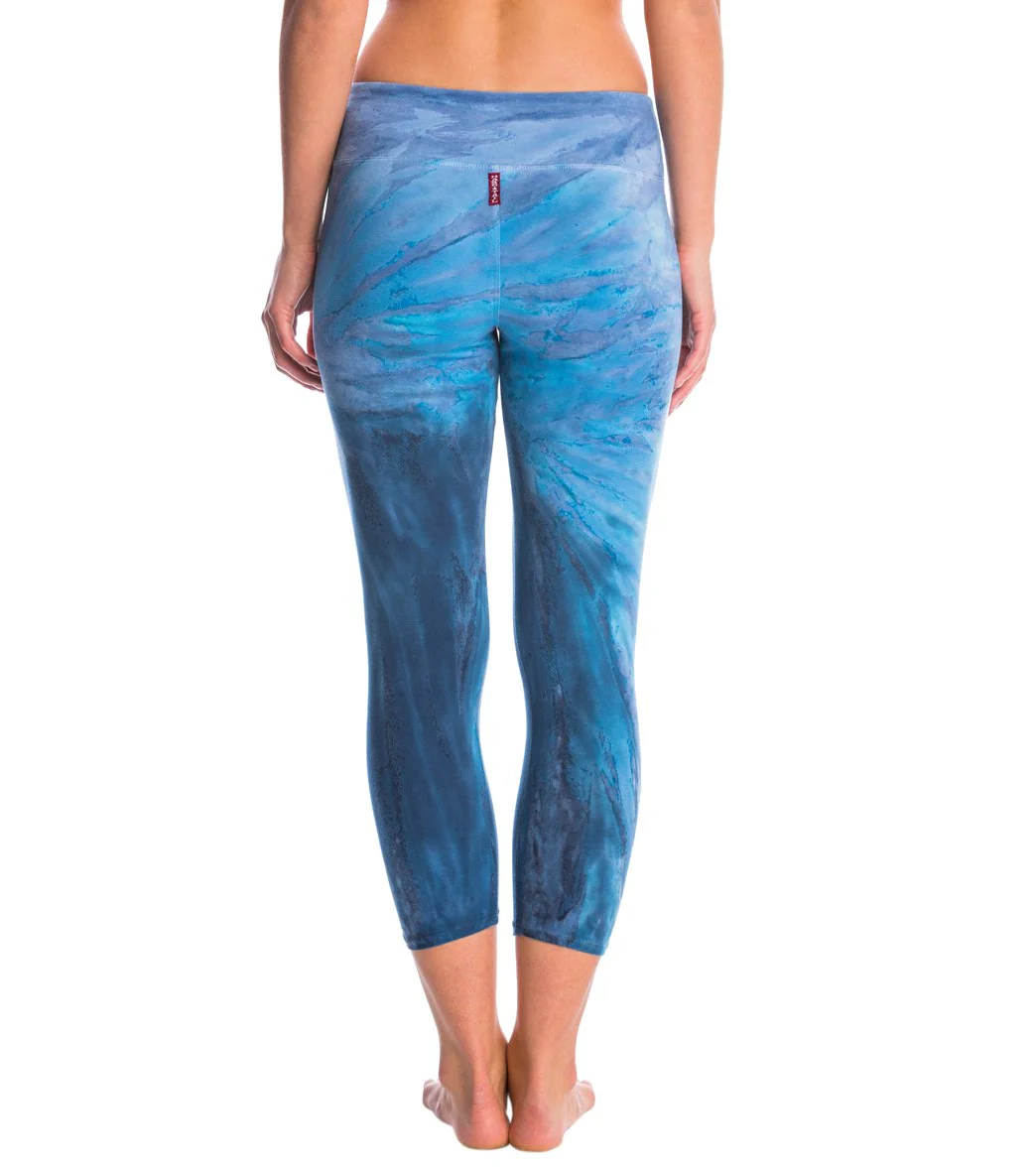Hard Tail Flat Waisted Cotton Yoga Capris