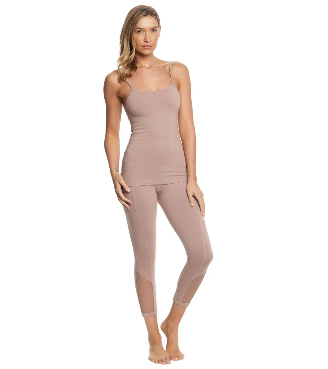 Hard Tail Scoop Back Yoga Tank Top with Bra
