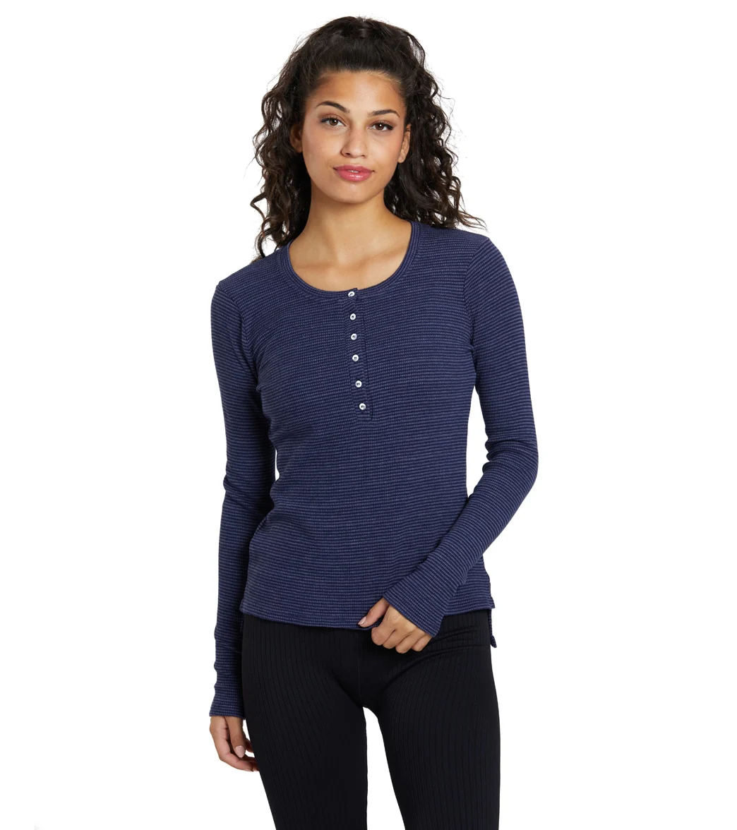 NUX Henley Long Sleeve