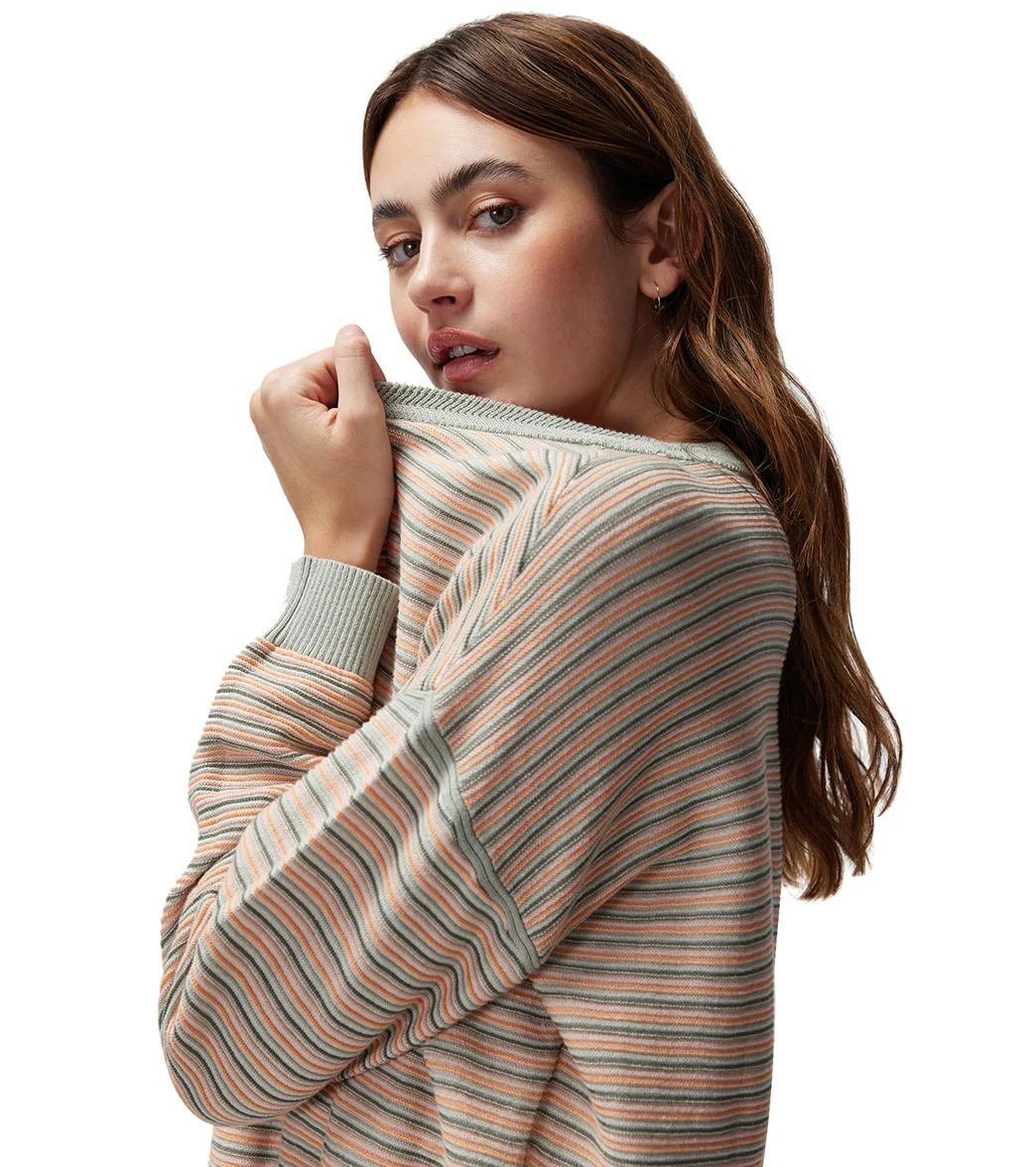 Spiritual Gangster Cotton Gemma Easy Crew Sweater