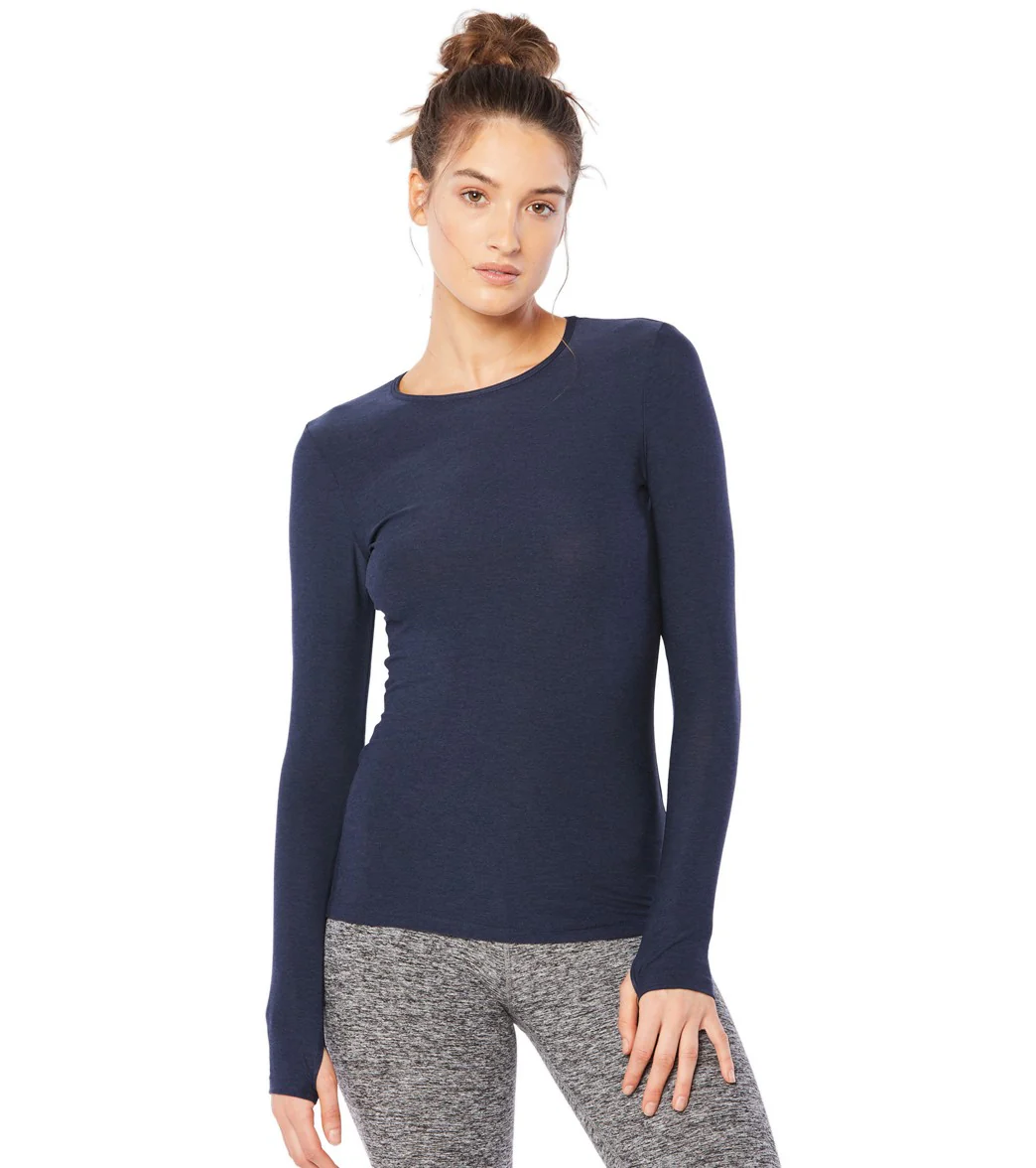 Beyond Yoga Featherweight Spacedye Classic Crew Pullover