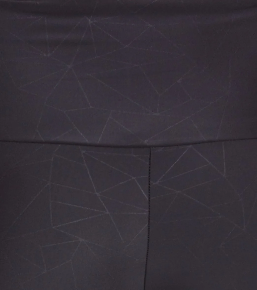 Onzie High Waisted Yoga Leggings Black Geo