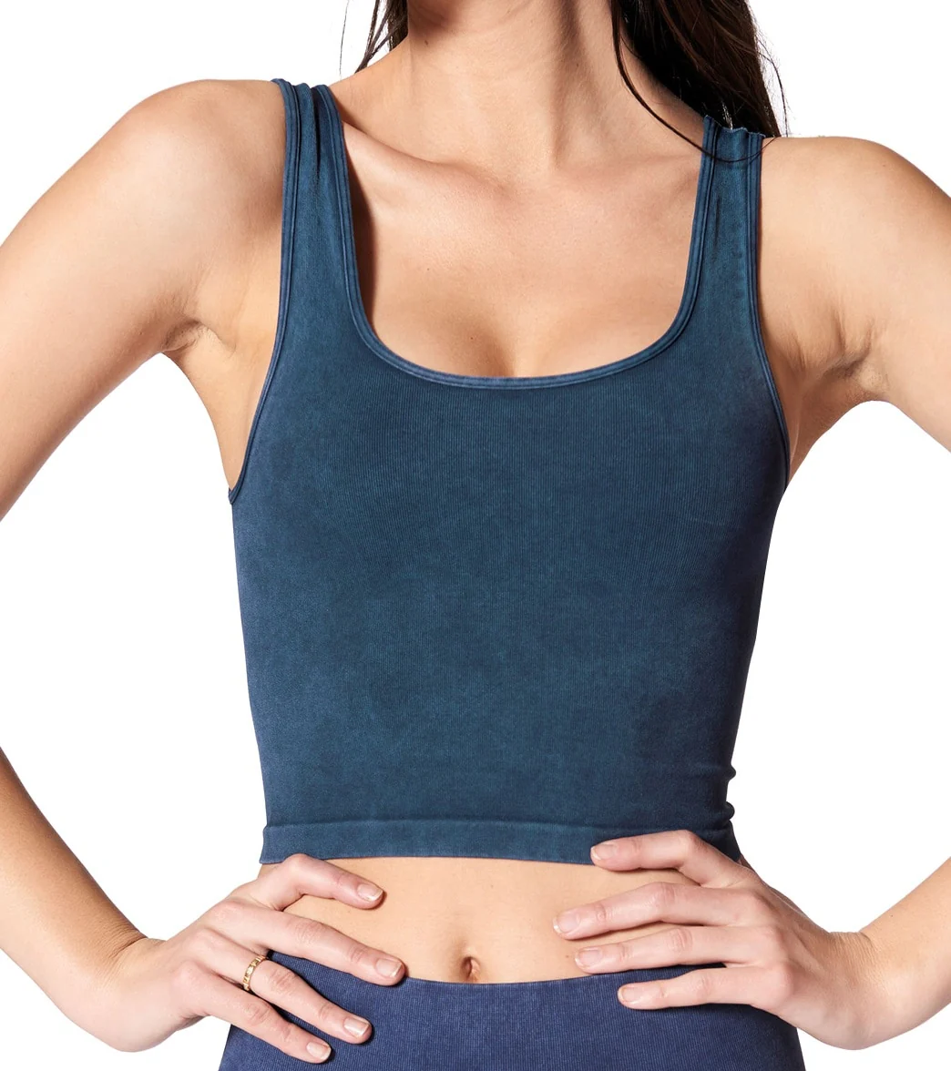 NUX Be Free Mineral Wash Seamless Yoga Crop Top