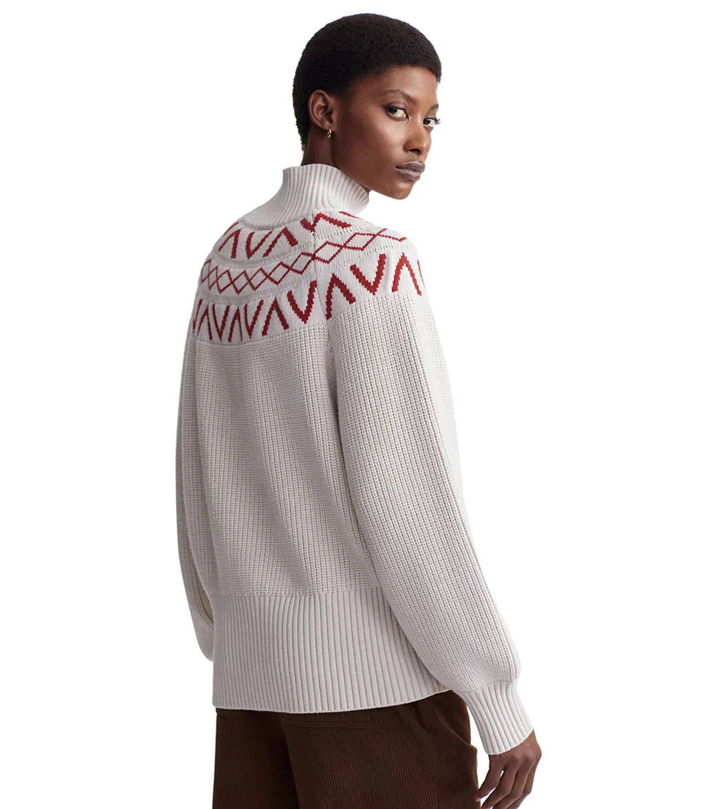 Varley Marcie Fairisle Yoke Knit