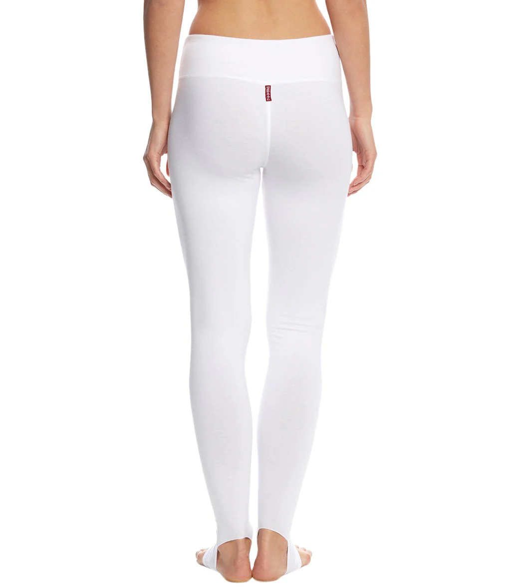 Hard Tail Flat Waist Cotton Stirrup Legging