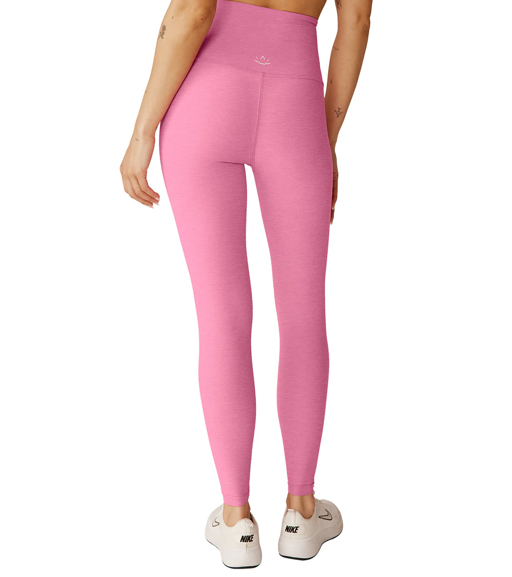 Beyond Yoga Spacedye High Waisted Caught In The Midi 7/8 Yoga Leggings Pink Bloom Heather