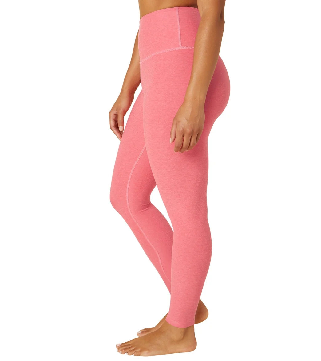 Beyond Yoga Spacedye High Waisted Caught In The Midi 7/8 Yoga Leggings Pink Crush-Rose