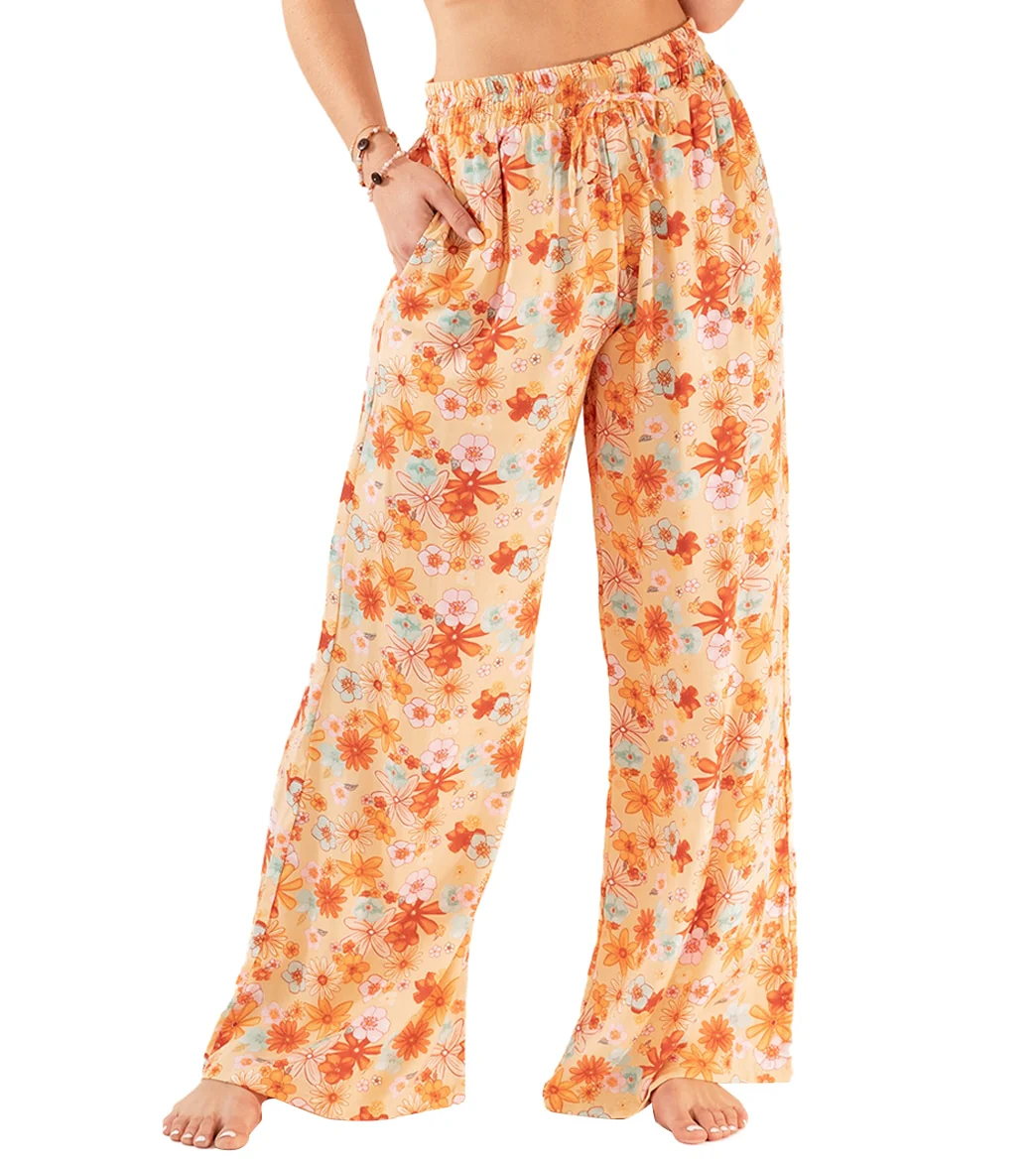 Lotus and Luna San Clemente Wide Leg Drawstring Pants