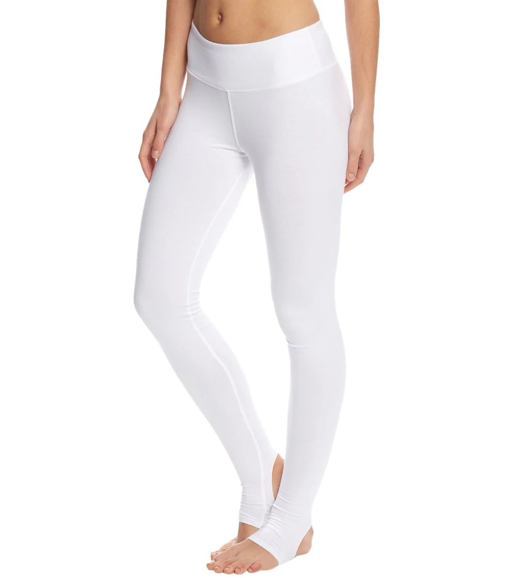 Hard Tail Flat Waist Cotton Stirrup Legging