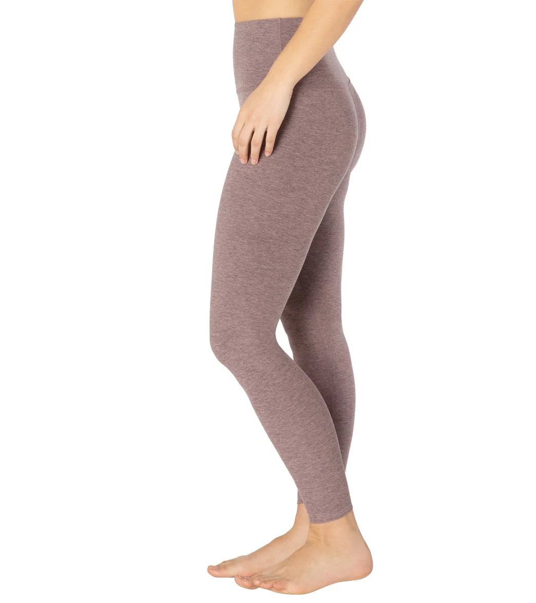 Beyond Yoga Spacedye High Waisted Caught In The Midi 7/8 Yoga Leggings Dusty Mauve/Lilac Luster