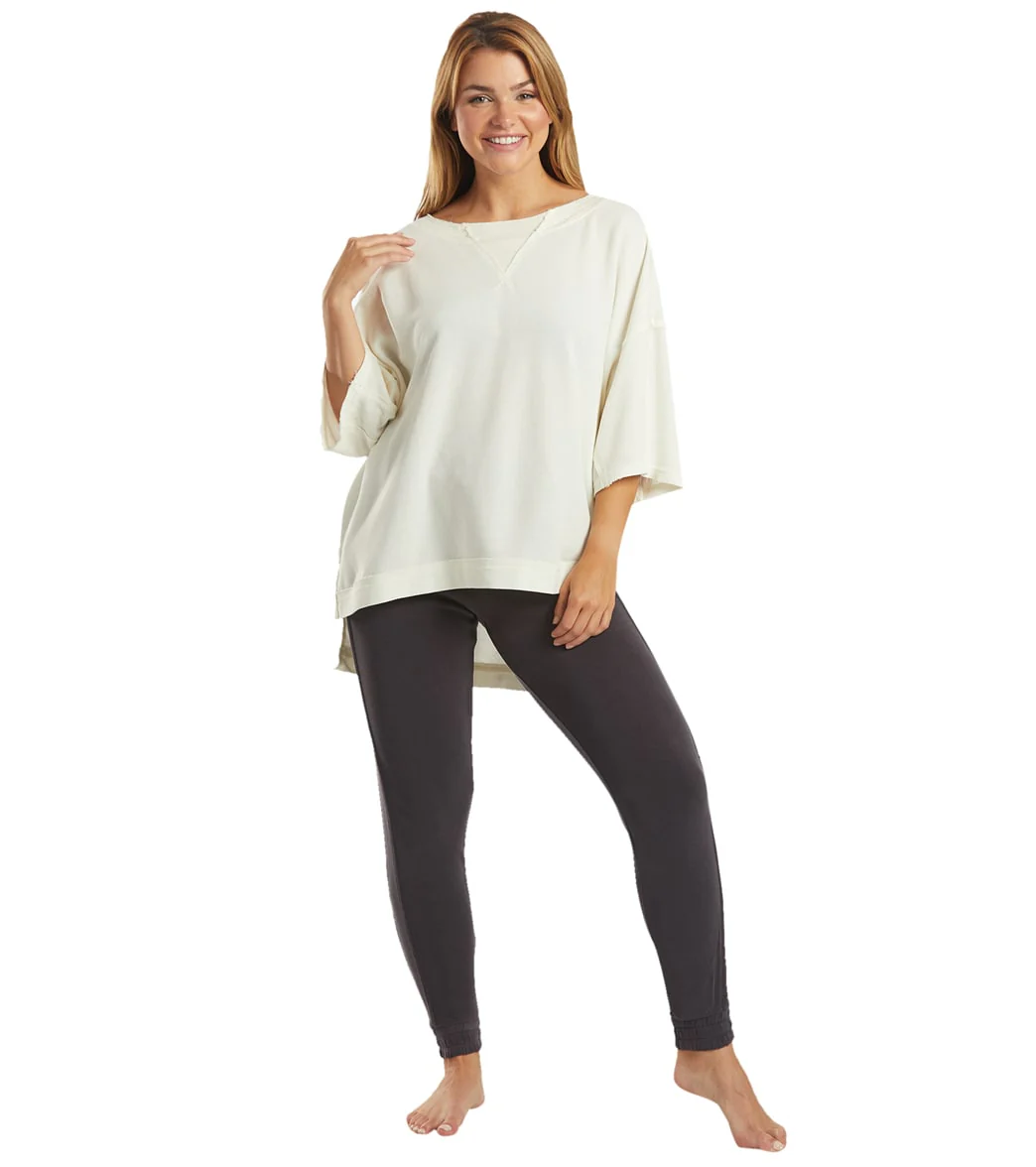 Free People Rugby Match Short Sleeve Tee