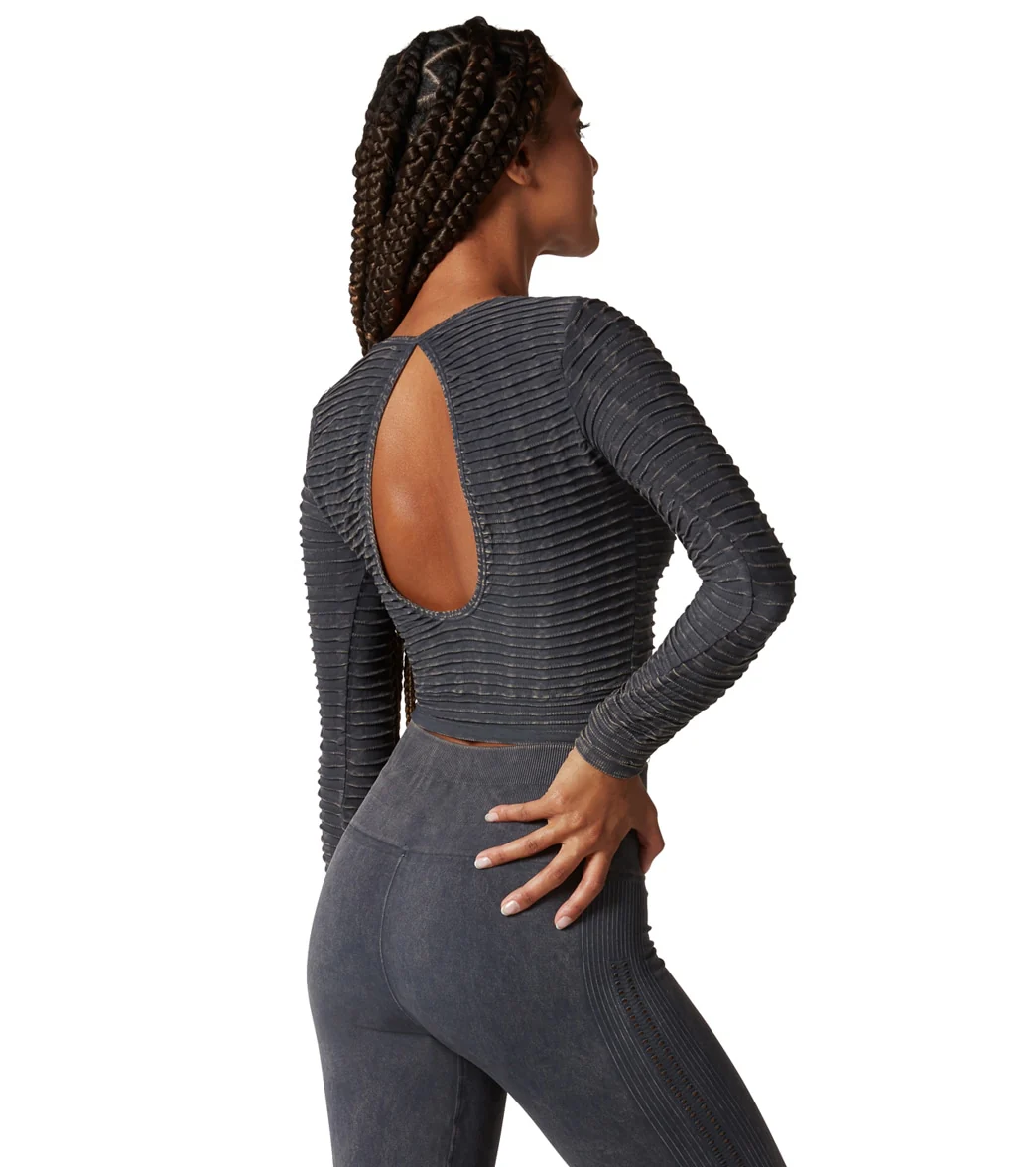 NUX Pucker Up Long Sleeve Mineral Wash