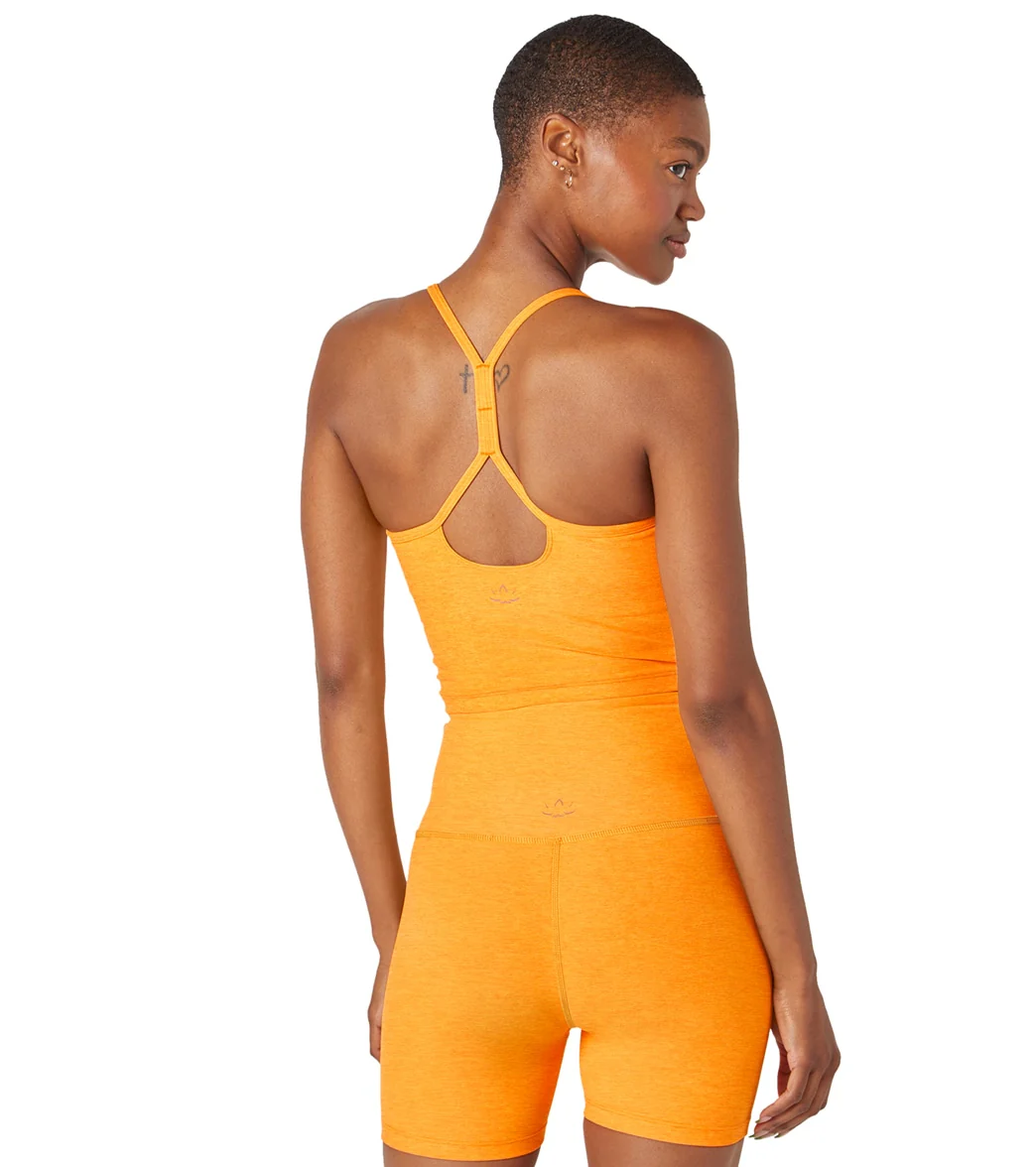 Beyond Yoga Spacedye Slim Racerback Cropped Tank Mango Pop Heather