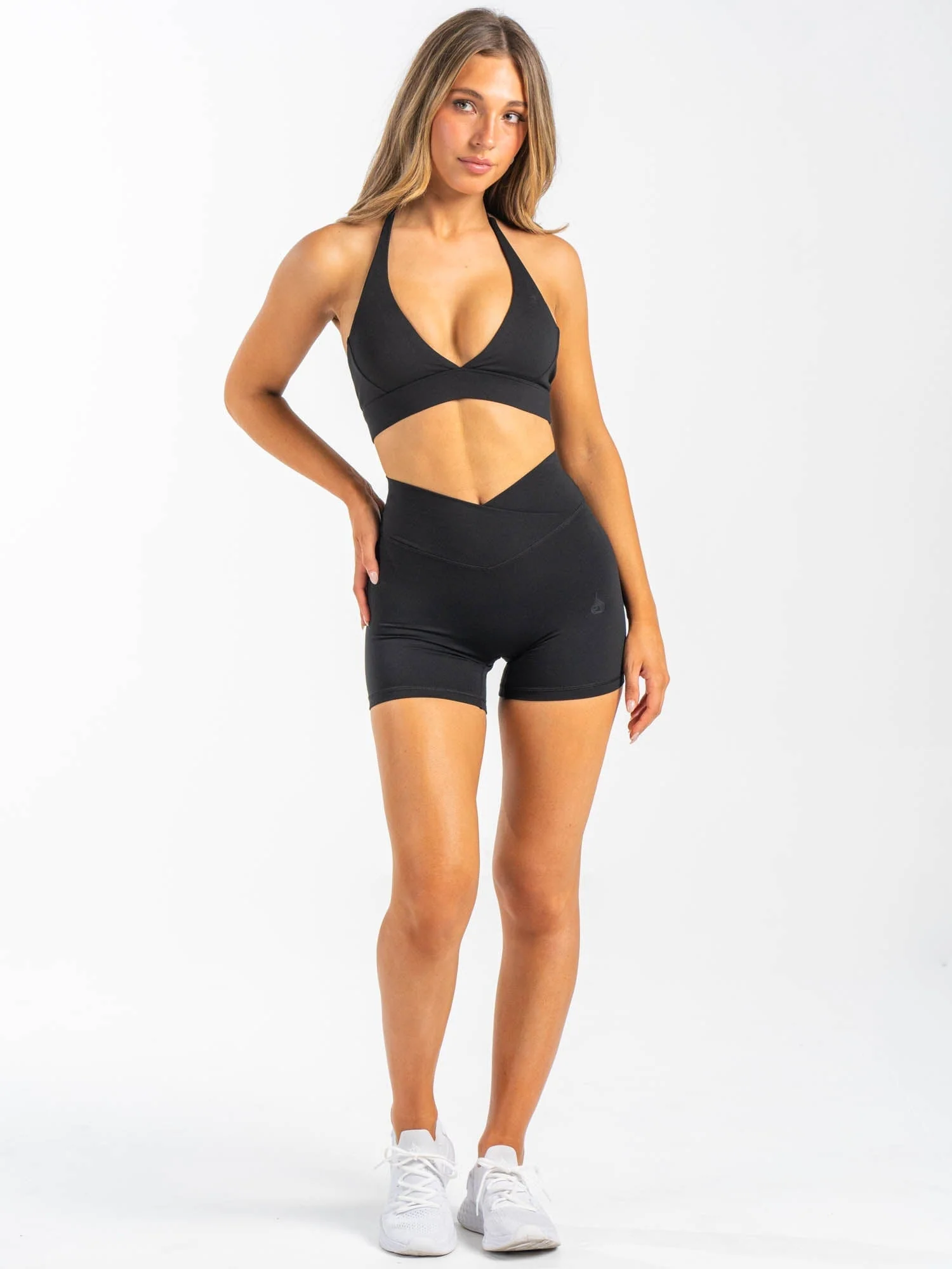 NKD Halter Sports Bra - Black