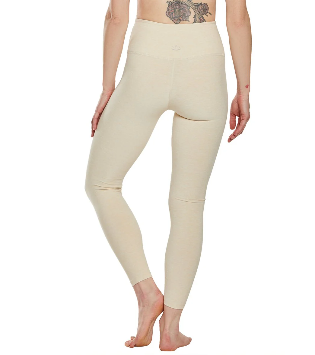 Beyond Yoga Spacedye High Waisted Caught In The Midi 7/8 Yoga Leggings Sandstone Almond